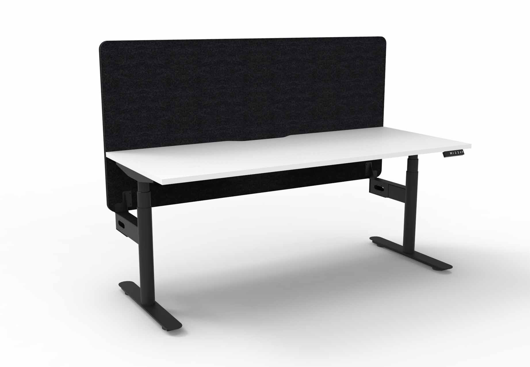 Halo+ Sit-Stand Single Sided Workstation - with Eco Screen